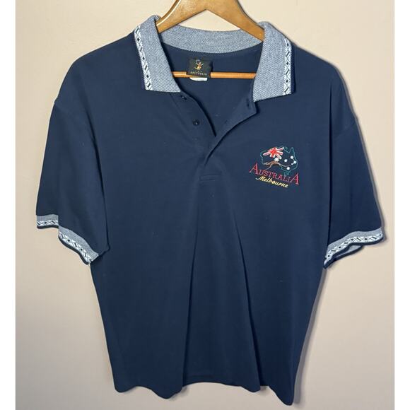 Australia Melbourne Australia Black Polo Shirt XL - Picture 2 of 4